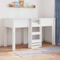 Prolenta Maison Exclusive - Stapelbed voor kinderen, wit, 75 x 190 cm, gemaakt van houtvezel