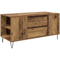 vidaXL Salontafel Oud Hout 102 x 44,5 x 50 cm Bewerkt hout