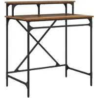vidaXL Bureau Oud Hout 80 x 50 x 90 cm Bewerkt hout