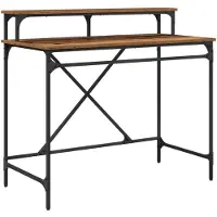 Syfax Bureau Oud Hout 100 x 50 x 90 cm Bewerkt hout