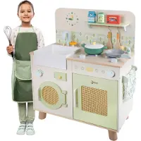 Classic World houten speelkeuken met accessoires - 14-delig speelgoed.