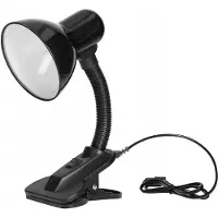 ORNO Bureaulamp met clip, zwart, 40W, merk Latsa