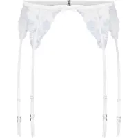 Hunkemoller Jarretels 'Peonie' lichtblauw / wit
