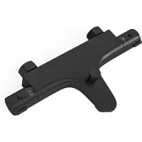 LOMAZOO Thermostatische badkraan Mat Zwart - 15cm