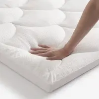 Casabel Matrasoplegger 180 x 200 cm van verkoelende microvezel, 600 g/m² holle vezelvulling, 4 cm dik