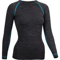 Avento Baselayer Women Thermoshirt Superior Zwart/Aqua-Maat 40