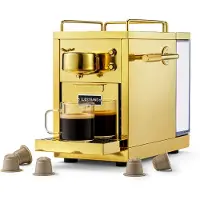 SJÖSTRAND Original 2.0 Koffiepadmachine Messing - Espressoapparaten & -accessoires Roestvrijstaal Brass - M1-2-BR-EU-A