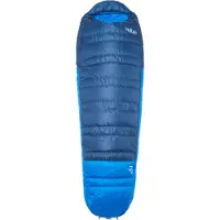 Rab - Trekking slaapzakken - Ascent 0C / 32F Tempest Blue/Maya Blue voor Unisex - Maat Links - Blauw