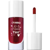DeBBY Lip & Cheek Tint Cherry – Kleur Cherry - 2‑in‑1 Fluid Tint Voor Lippen En Wangen – Natuurlijke Look – Hydraterende & Lichtgewicht Textuur – Blendbaar & Langdurig – Geeft Gezonde, Stralende Kleur