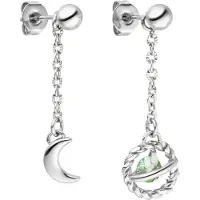 Purelei Oorbellen 'Universe' mintgroen / zilver