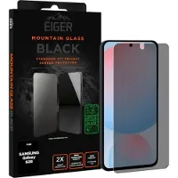 EIGER , Anti-Spy Privacy Glas geschikt voor Galaxy S26 2.5D, Transparant zwart
