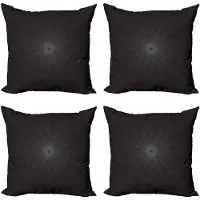 Abakuhaus Alchemy Decoratieve Kussenhoezen, Set van 4, Modern Accent Dubbelzijdige Digitale Print, 45 x 45 cm, Houtskoolgrijs Wit