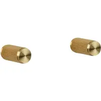Buster + Punch Linear Knoppen Pak Van 2 - Knoppen en deurgrepen Messing Brass - UFK-053988