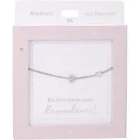 Depesche armband zilver met S-hanger en hartje - vriendschapssieraad.