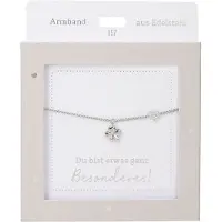 Depesche armband zilver klavertje vier vriendschap cadeau.
