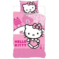 BrandMac Hello Kitty roze beddengoedset, 140 x 200 cm - 70x90 cm - katoen