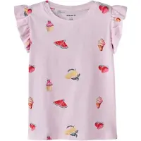 Name It Mini Shirt 'NMFJOVINER' citroen / spar / rosé / donkerrood