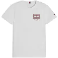 Tommy Hilfiger Shirt 'Outline Flag Logo' wit
