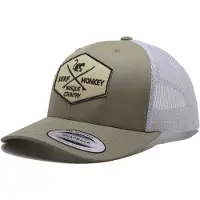 Surf Monkey Sportpet ivoor / donkerbruin / olijfgroen / wit