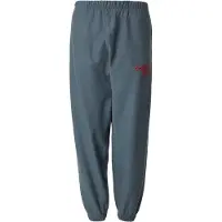 Calvin Klein Jeans Broek 'Logo Embroidery Cuffed' smoky blue / rood