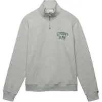 Superdry Sweatshirt 'Athletic Essentials' lichtgrijs / spar