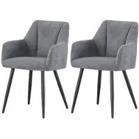 Furnilux Bella fauteuil antraciet set van 2 stijlvol design voor woonkamer