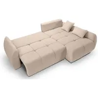 Furnilux Sancho hoekbank bed rechts beige | premium corduroy hoeksofa