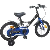 vidaXL Kinderfiets 12 Inch voor 2-4 jaar oud Zwart