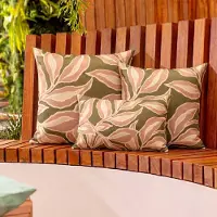 Textino KUSSENSET - 3-delig - Elara Muted Clay - 45x45 cm, 40x40 cm, 30x50 cm - inclusief binnenkussens - roze, groen, beige