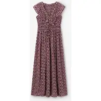 Sissy-Boy Donkerrode maxi jurk met ikat print | Maat: M