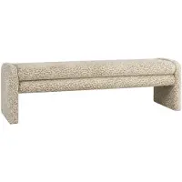 Livin24 Eetkamerbank Lux leopard taupe 160 cm