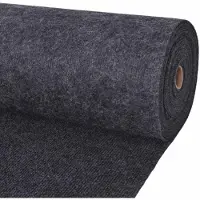 vidaXL Tapijt Antracietkleurig 1,2 x 20 m Polyester