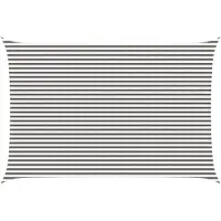vidaXL Zonneschaduwzeil 4 x 7 m HDPE Rechthoekig Lichtgrijs en wit