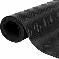vidaXL Vloermat Zwart 1 x 2 m Rubber