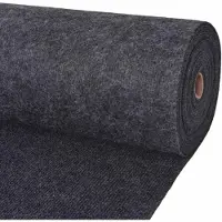 vidaXL Tapijt Antracietkleurig 1,2 x 15 m Polyester