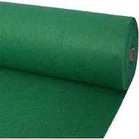 vidaXL Tapijt Effen Groen 1,2 x 12 m Polyester