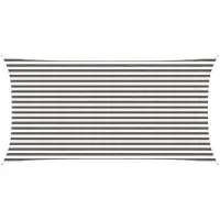 vidaXL Zonneschaduwzeil 2,5 x 4,5 m HDPE Rechthoekig Lichtgrijs en wit