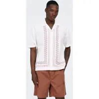 Only & Sons Overhemd 'ONSNero' cappuccino / wit