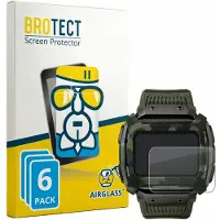 BROTECT Screenprotector 6 Stuks voor Timex Command Shock Beschermglas transparant