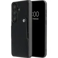 Selencia Riva Backcover met Pashouder voor de Samsung Galaxy S26 Plus - Zwart