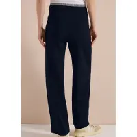 Cecil Dames High Waist straight legs broek in Loose Fit - Blauw - M