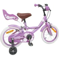 vidaXL Kinderfiets 14 Inch voor 3-5 jaar oud Paars
