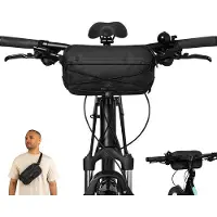 OEM Waterdichte 2-in-1 fietstas en heuptas, zwart