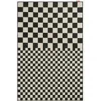 Fatboy Carpretty Petit Square Affair Vloerkleed Creme / Antraciet - Tapijten voor buiten Polypropyleen Anthracite - 107585