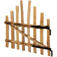 vidaXL Gebogen hekpoort 100 x 90 cm Geïmpregneerd Hazelhout Bruin