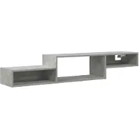 vidaXL Wand gemonteerd TV Kast Muurmontage Betongrijs 150 x 28 x 26 cm