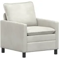 vidaXL Bank Crèmekleurig 76 x 81 x 87,5 cm Fluweel