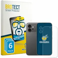 BROTECT - Screenprotector voor Honor 600 (Voor+Camera) - Folie Beschermfolie transparant 6 Stuks