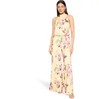 Vera Mont Jumpsuit lichtgeel / groen / rosa