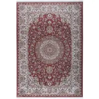 Muratap Star klassiek oosters vloerkleed wasbaar anti slip rood 200x290 cm